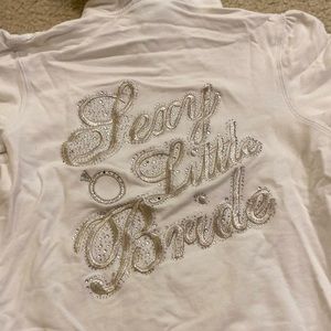 Victoria Secret size Small short sleeve hoodie - Sexy Little Bride